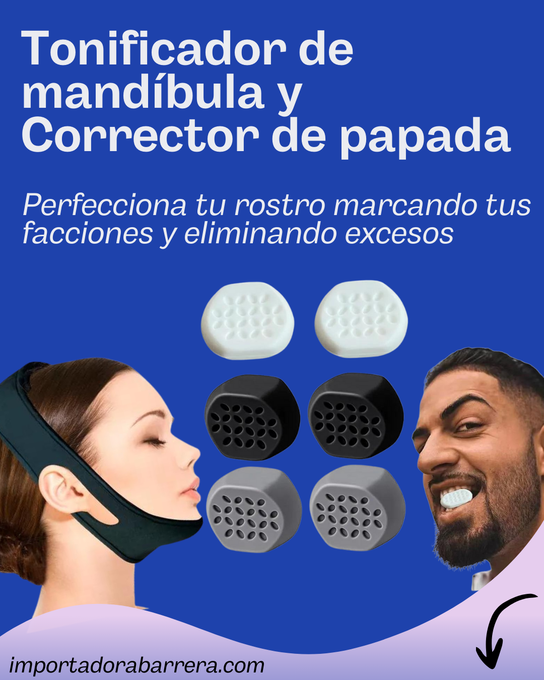 Corrector de papada y mandíbula