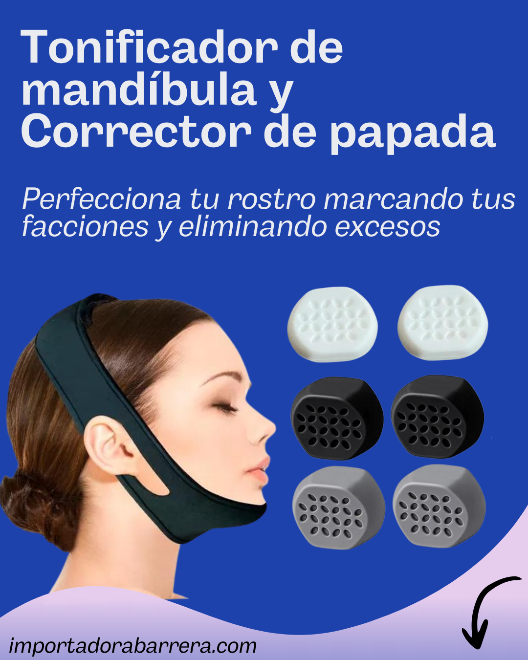 Corrector de papada y mandíbula