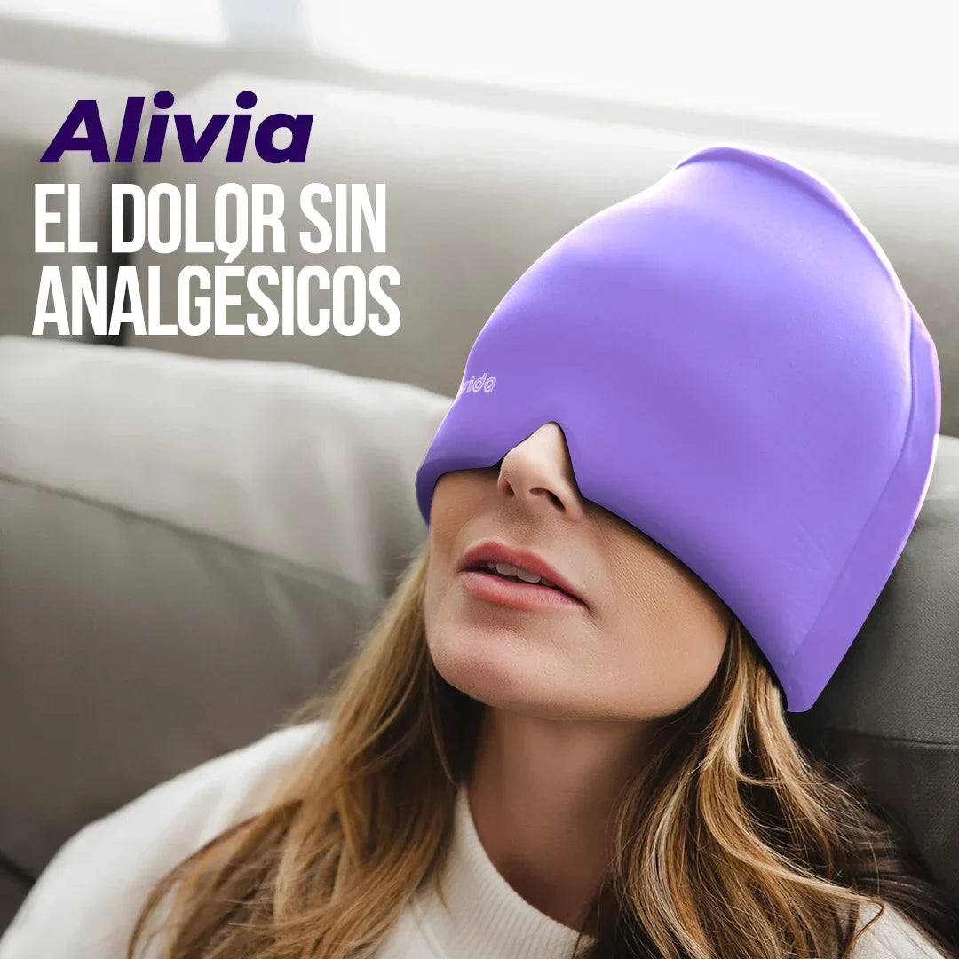 Gorro de gel para las migrañas